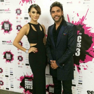 Karan Pangali with Big Brother reality star and model Deana Uppal